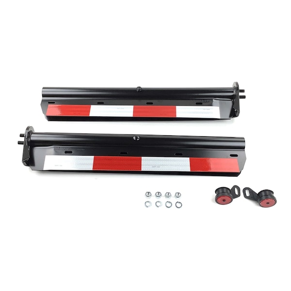 Fleet Engineers Bracket, Mudflap, Std, Fb-27 Spring Loaded W/ Reflective Tape On Extended Flange, 28.00 In. Length 033-04555 - main